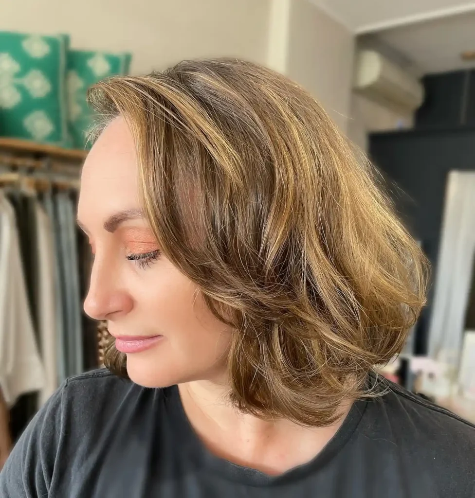 long bob haircuts honey blonde women